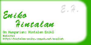 eniko hintalan business card